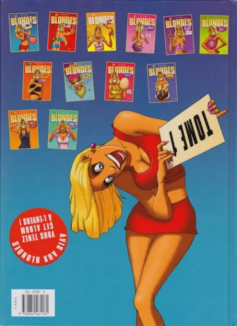 Verso de l'album Les Blondes Tome 1
