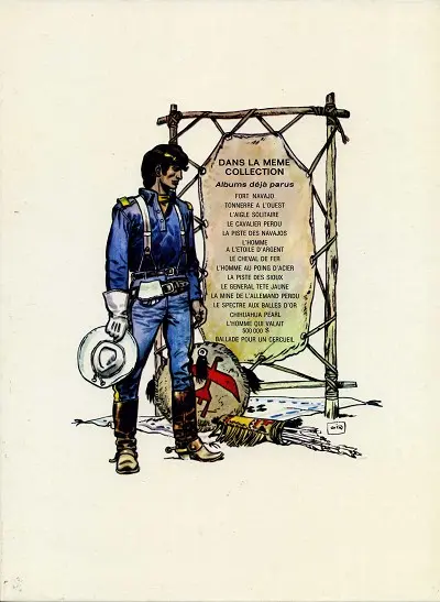 Verso de l'album Blueberry Tome 8 L'homme au poing d'acier