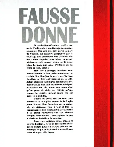Verso de l'album Tom Drake Tome 4 Fausse Donne