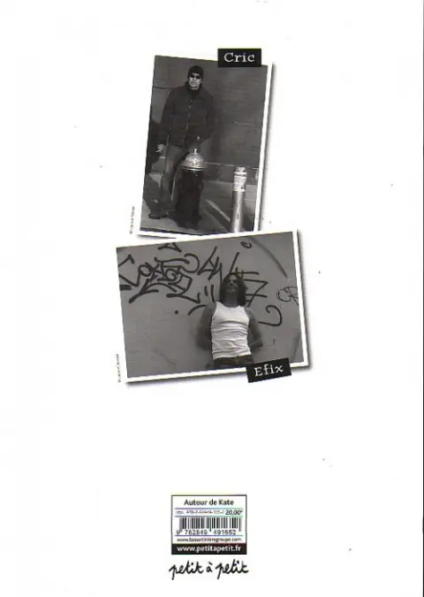 Verso de l'album Autour de Kate