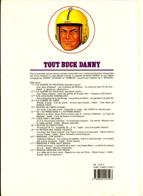 Verso de l'album Tout Buck Danny Tome 7 Vols vers l'inconnu
