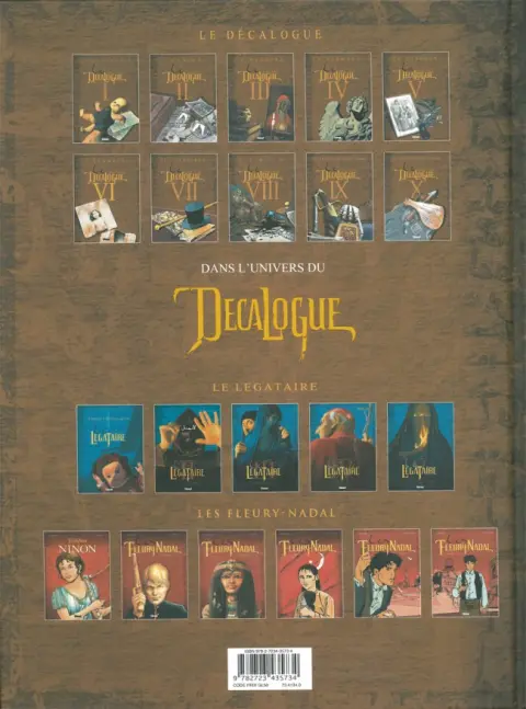 Verso de l'album Le Décalogue Tome 10 La dernière sourate