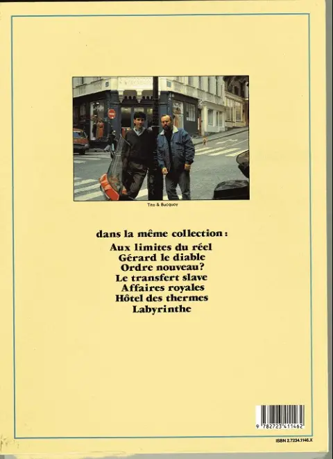 Verso de l'album Jaunes Tome 7 Labyrinthe