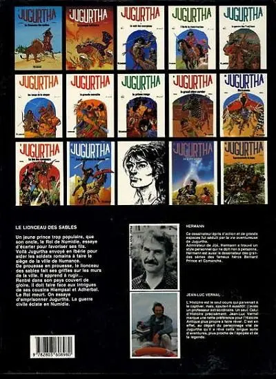Verso de l'album Jugurtha Tome 1 Le lionceau des sables
