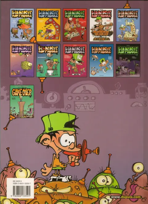 Verso de l'album Kid Paddle Tome 9 Boing ! Boing ! Bunk !