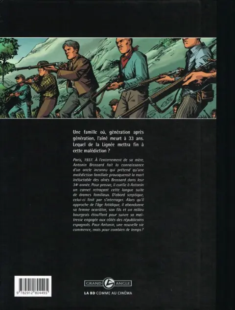 Verso de l'album La Lignée Tome 1 Antonin 1937