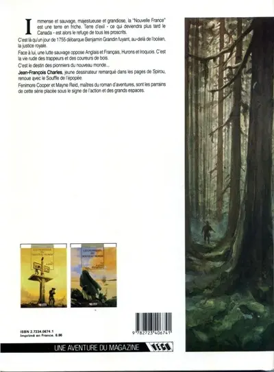 Verso de l'album Les Pionniers du Nouveau Monde Tome 1 Le pilori