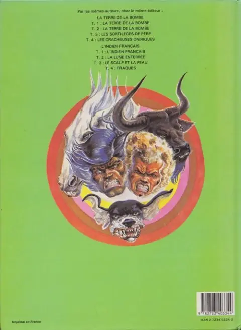 Verso de l'album La Terre de la bombe Tome 3 Les sortilèges de Perp