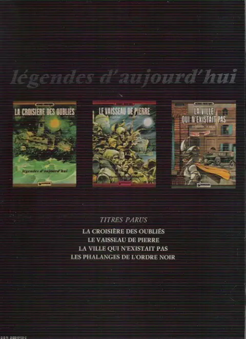 Verso de l'album La Ville qui n'existait pas