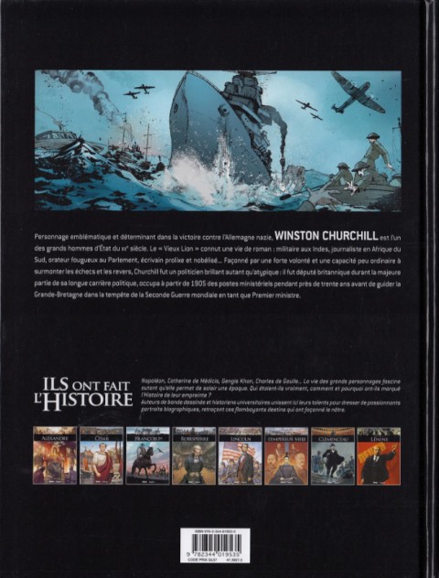 Verso de l'album Ils ont fait l'Histoire Tome 29 Churchill - Tome 2/2
