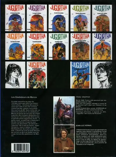 Verso de l'album Jugurtha Tome 12 Les gladiateurs de Marsia