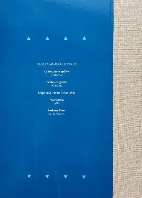 Verso de l'album Largo Winch O.P.A. / Business blues