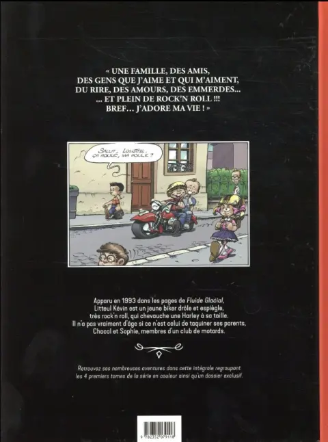 Verso de l'album Litteul Kévin Intégrale Ultime Édition Vol. 1 Tomes 1 à 4