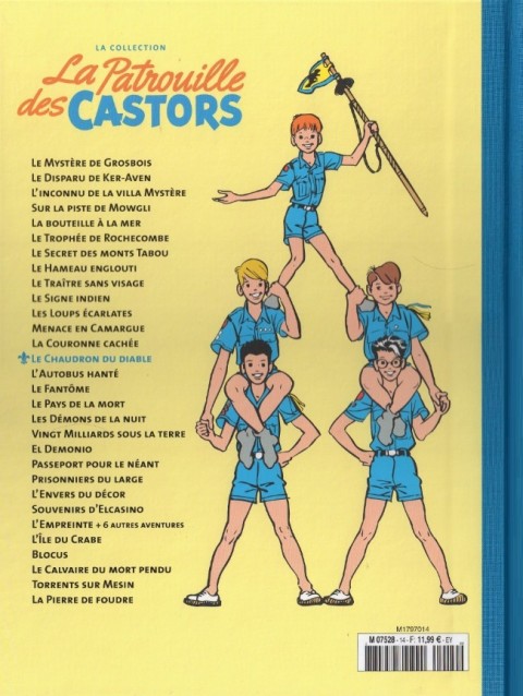 Verso de l'album La Patrouille des Castors La collection - Hachette Tome 14 Le chaudron du diable