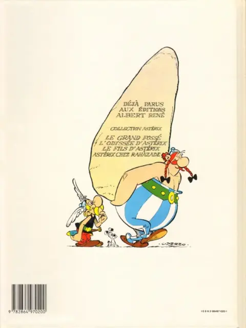 Verso de l'album Astérix Tome 28 Astérix chez Rahàzade