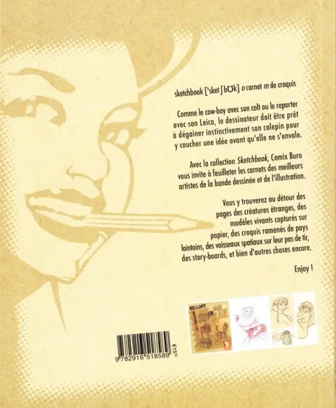 Verso de l'album Sketchbook - Comix Buro Sketchbook Bellamy #3