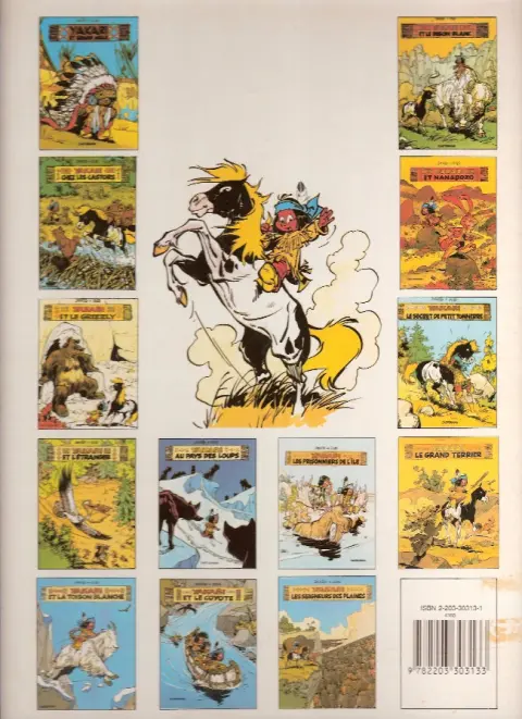 Verso de l'album Yakari Tome 13 Les seigneurs des plaines