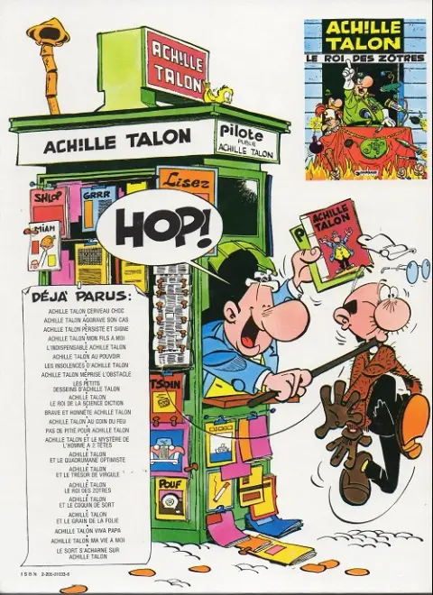 Verso de l'album Achille Talon Tome 15 Achille talon et le quadrumane optimiste