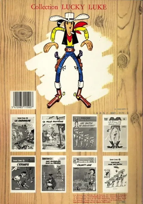 Verso de l'album Lucky Luke Tome 31 Tortillas pour les Dalton