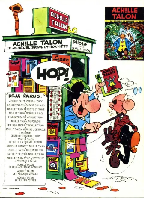 Verso de l'album Achille Talon Tome 12 Achille Talon au coin du feu...