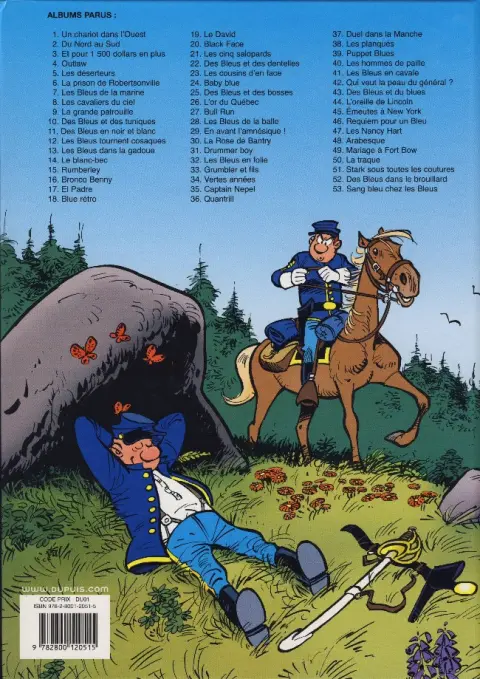 Verso de l'album Les Tuniques Bleues Tome 35 Captain Nepel