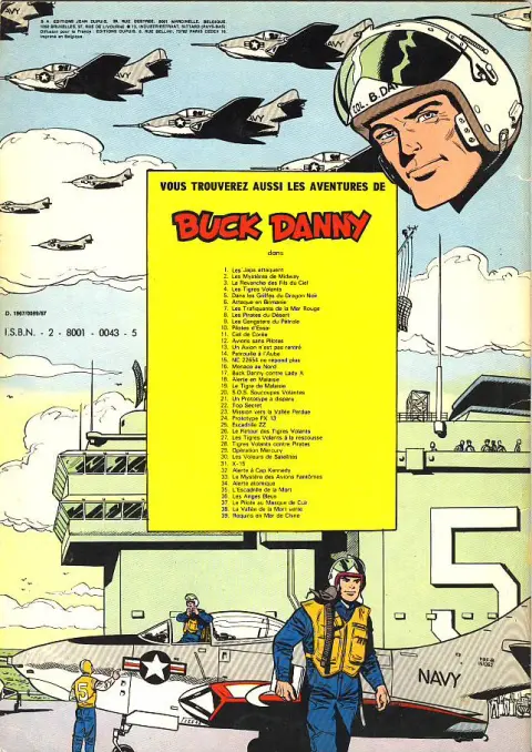 Verso de l'album Buck Danny Tome 6 Attaque en Birmanie