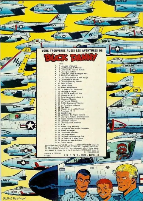 Verso de l'album Buck Danny Tome 21 Un prototype a disparu