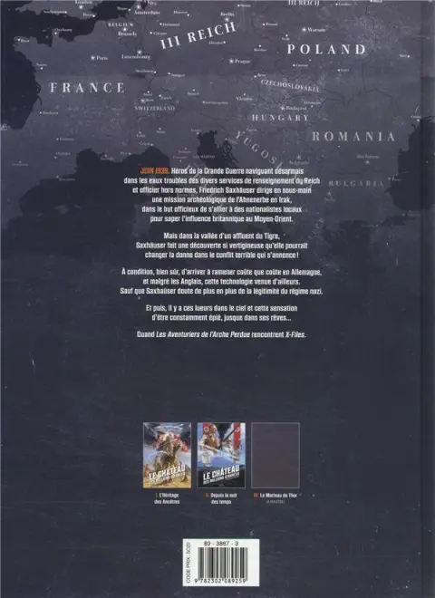 Verso de l'album Le château des millions d'années 2 Depuis la nuit des temps