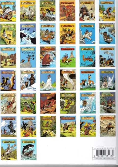 Verso de l'album Yakari Tome 25 Le mystère de la falaise