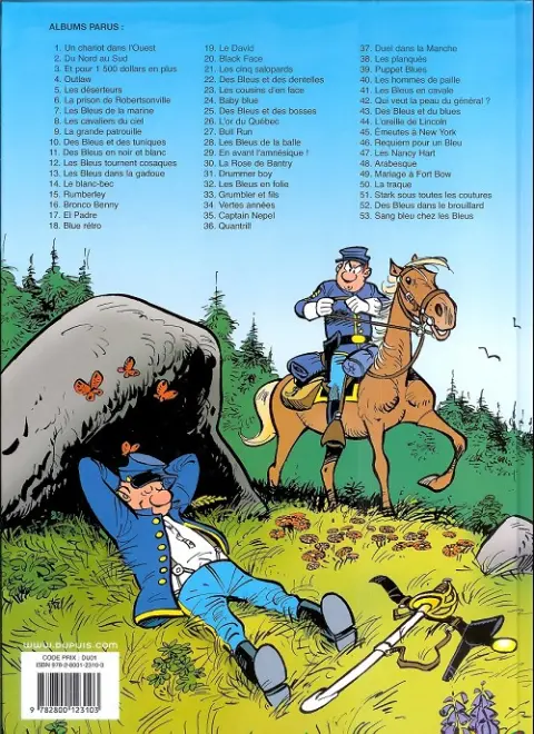 Verso de l'album Les Tuniques Bleues Tome 38 Les planqués