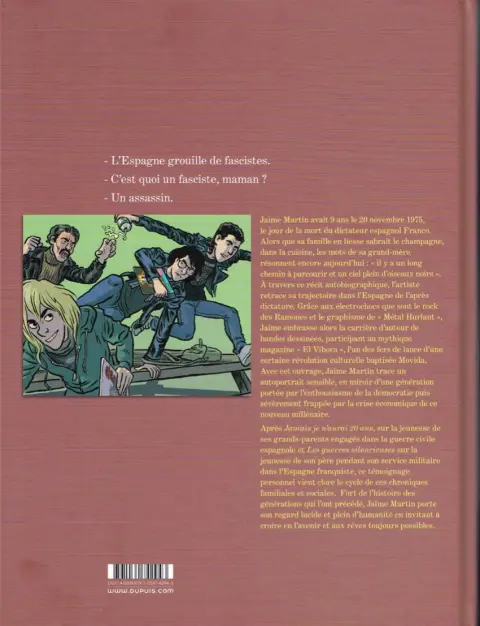 Verso de l'album Nous aurons toujours 20 ans