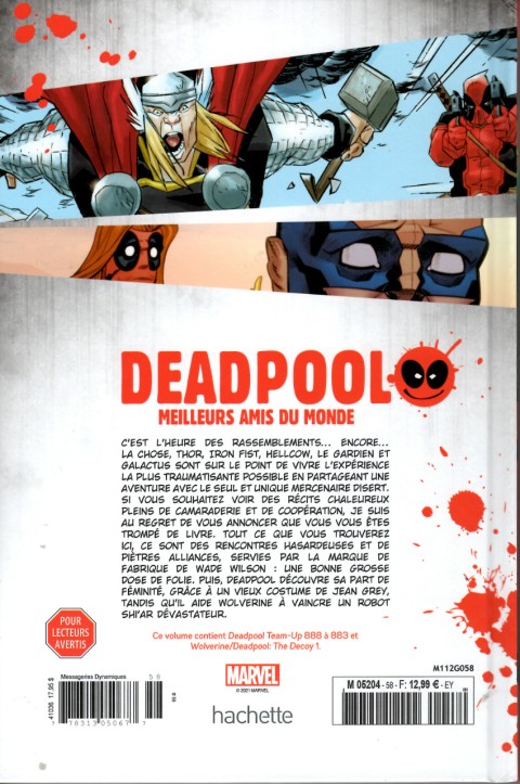 Verso de l'album Deadpool - La collection qui tue Tome 58 Meilleurs amis du monde