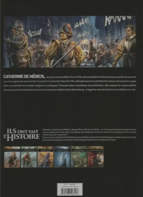 Verso de l'album Ils ont fait l'Histoire Tome 11 Catherine de Médicis