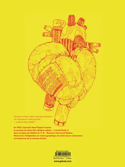 Verso de l'album R.U.R. - Le soulèvement des robots