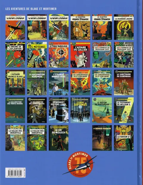 Verso de l'album Blake et Mortimer Tome 28 Le Dernier Espadon