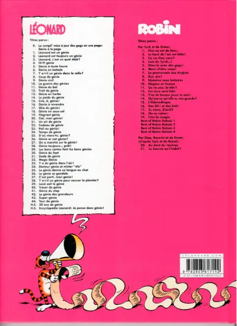 Verso de l'album Léonard Tome 16 Génie à revendre