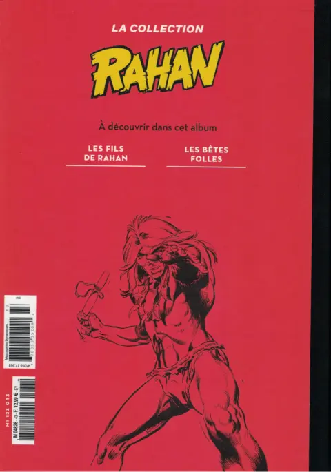 Verso de l'album Rahan La Collection (Hachette) Tome 43