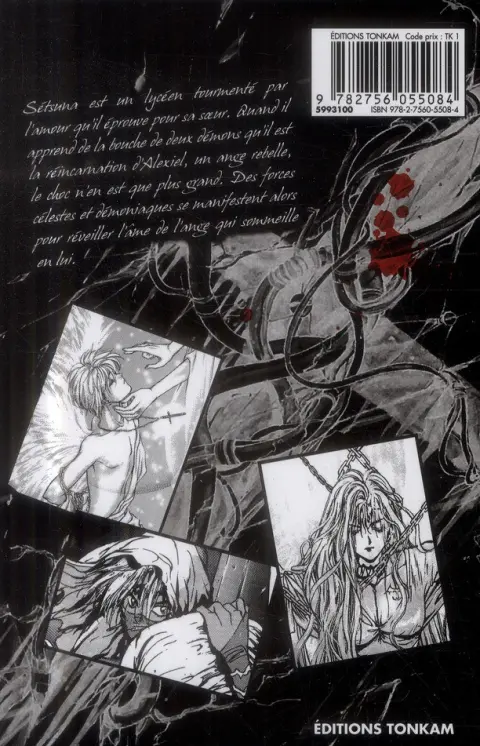 Verso de l'album Angel Sanctuary 1
