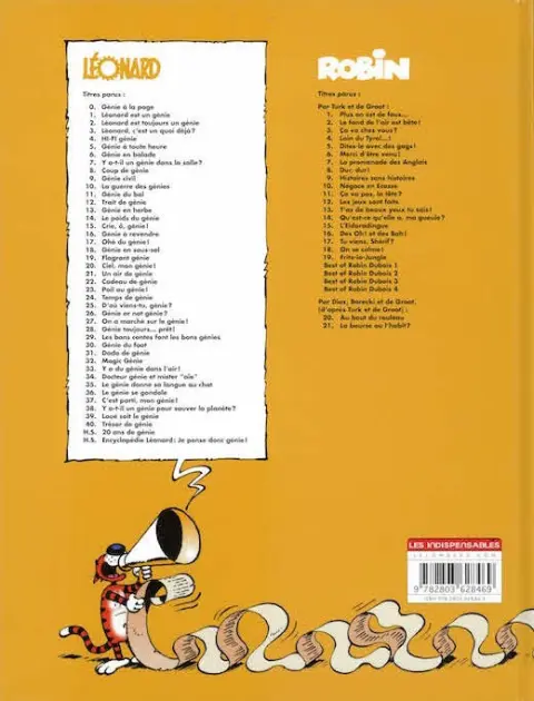 Verso de l'album Léonard Tome 23 Poil au génie !