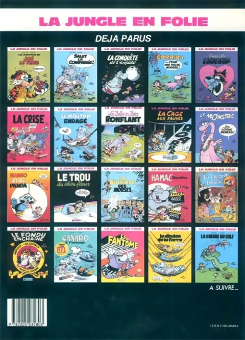 Verso de l'album La Jungle en folie Tome 20 La guerre du golf