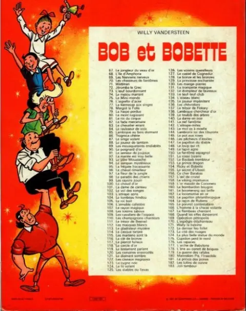 Verso de l'album Bob et Bobette Tome 121 Le diamant sombre