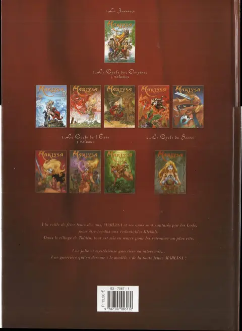 Verso de l'album Marlysa La Jeunesse