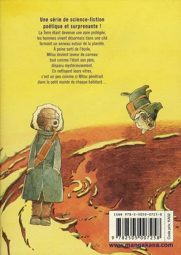 Verso de l'album La Cité Saturne Tome 1