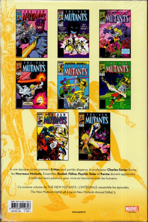 Verso de l'album The New Mutants - L'intégrale Tome 6 1987