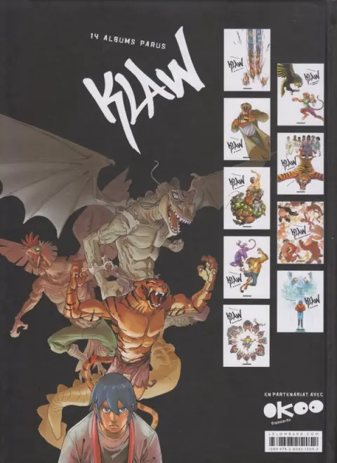 Verso de l'album Klaw Tome 1 Éveil