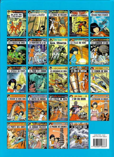 Verso de l'album Yoko Tsuno Tome 1 Le trio de l'étrange