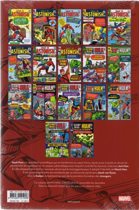 Verso de l'album Ant-Man - L'intégrale 2 1964-1965
