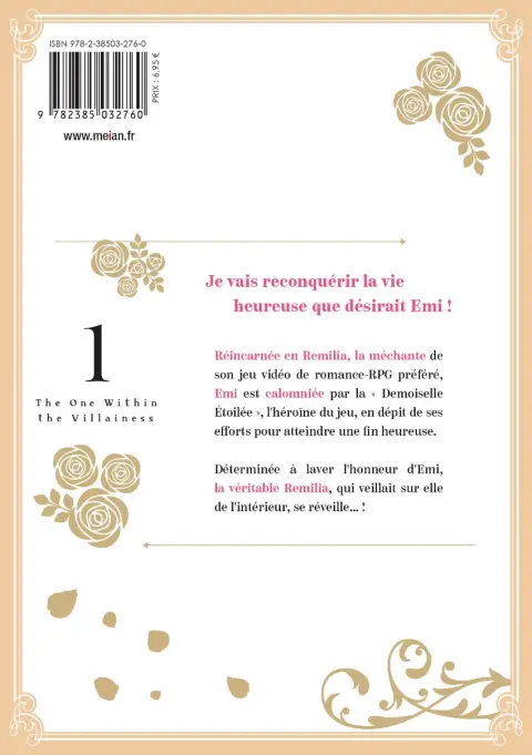Verso de l'album The One Within the Villainess 1