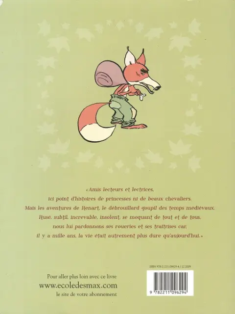 Verso de l'album Le Roman de Renart Tome 1 Les jambons d'Ysengrin