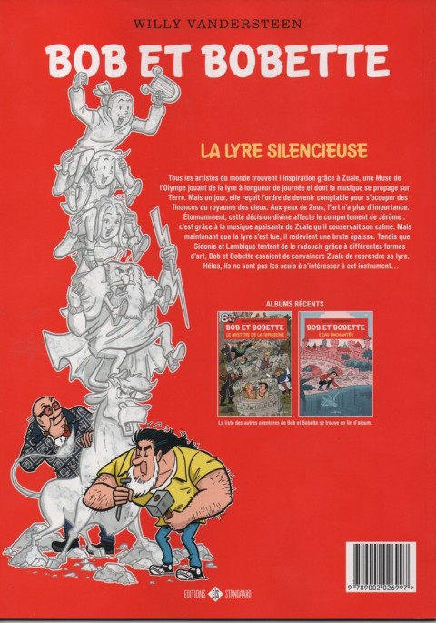 Verso de l'album Bob et Bobette Tome 383 La lyre silencieuse